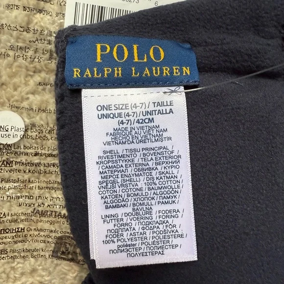 Ralph Lauren Boys Dark Blue Knit Beanie - Picture 3 of 3